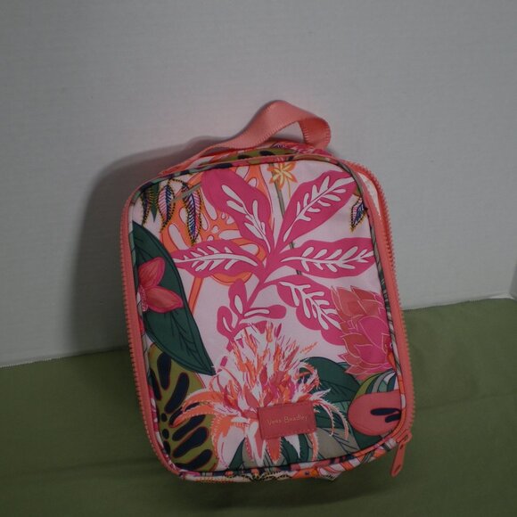 Vera Bradley ReActive Lunch Bunch Rain Forest Canopy Coral Pattern - Picture 1 of 6